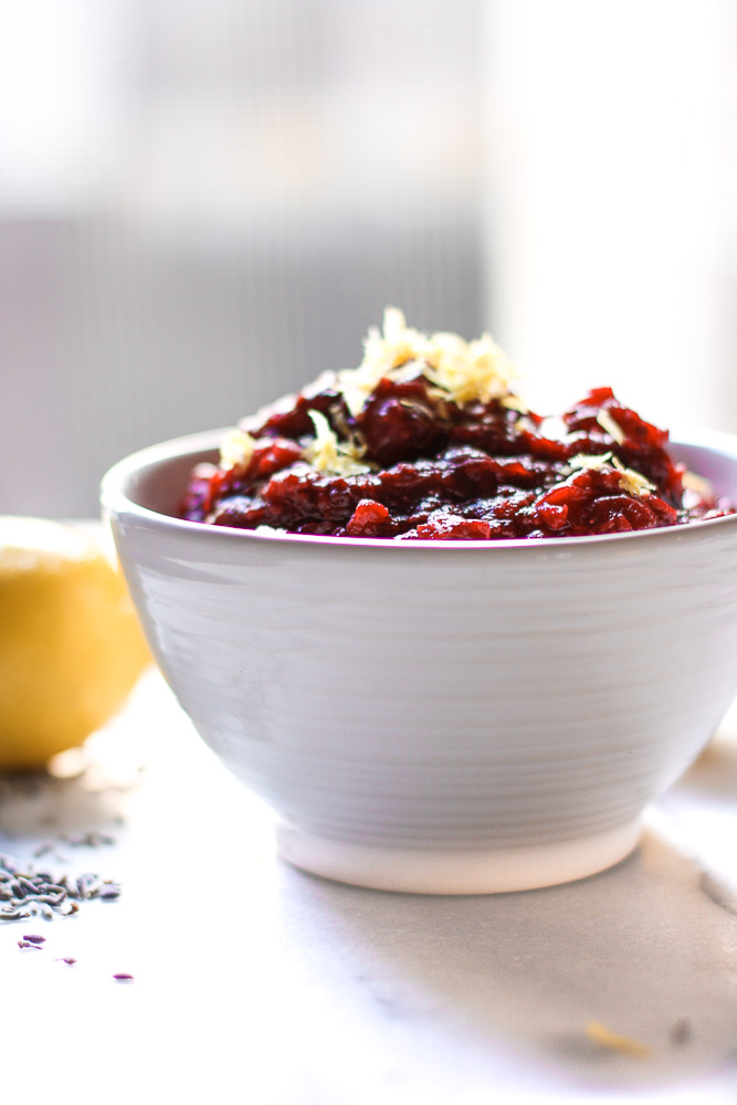 Cranberry Sauce With Raspberry And Lavender-9611
