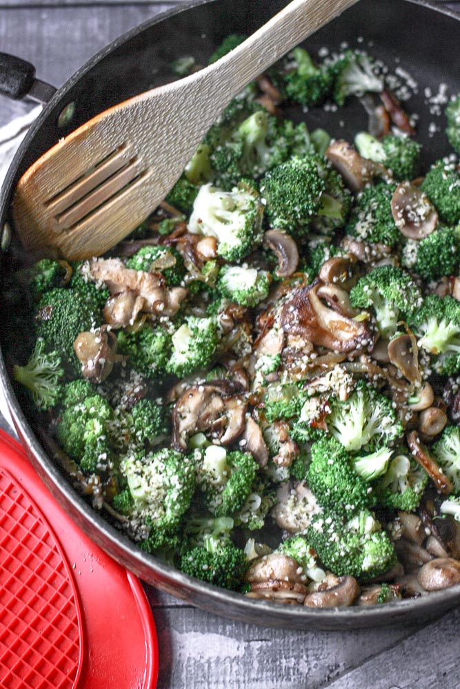 creamy broccoli and mushroom casserole