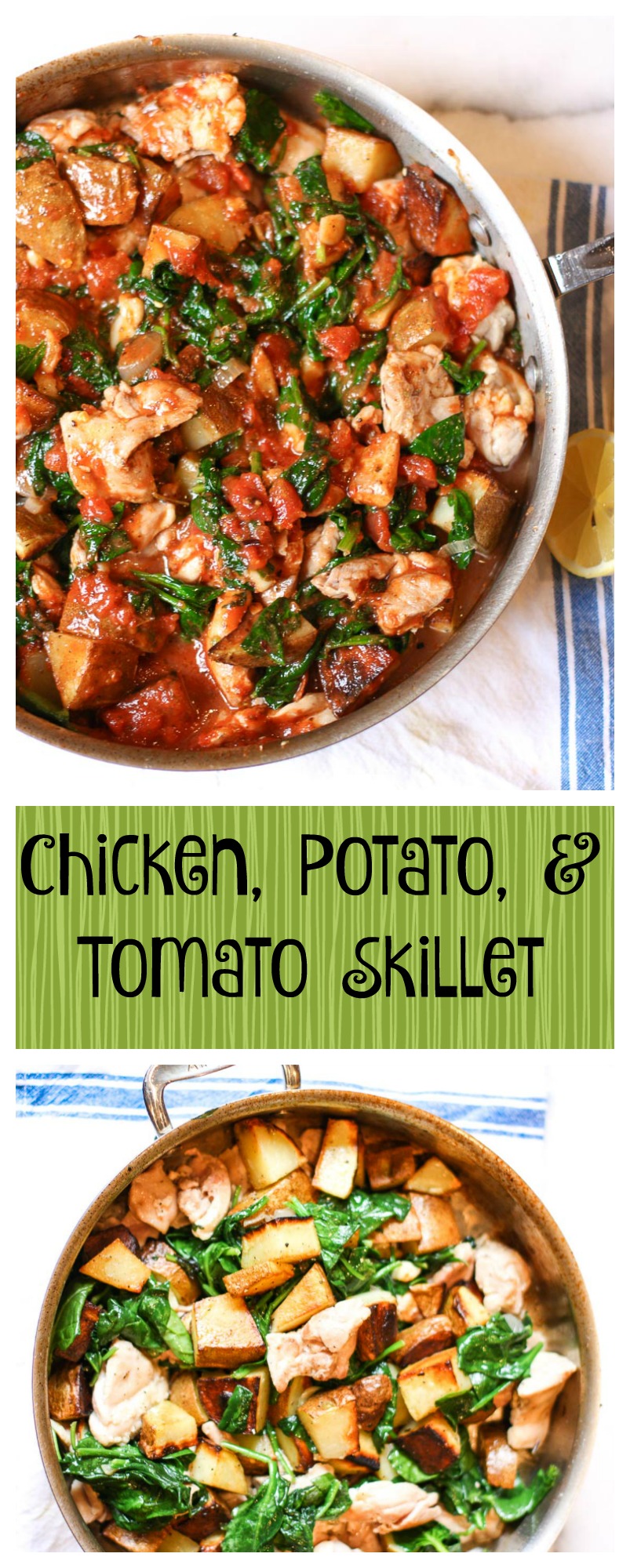 Chicken, Potato, And Tomato Skillet