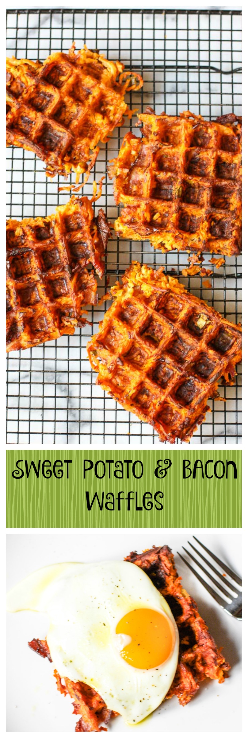 sweet potato bacon waffles