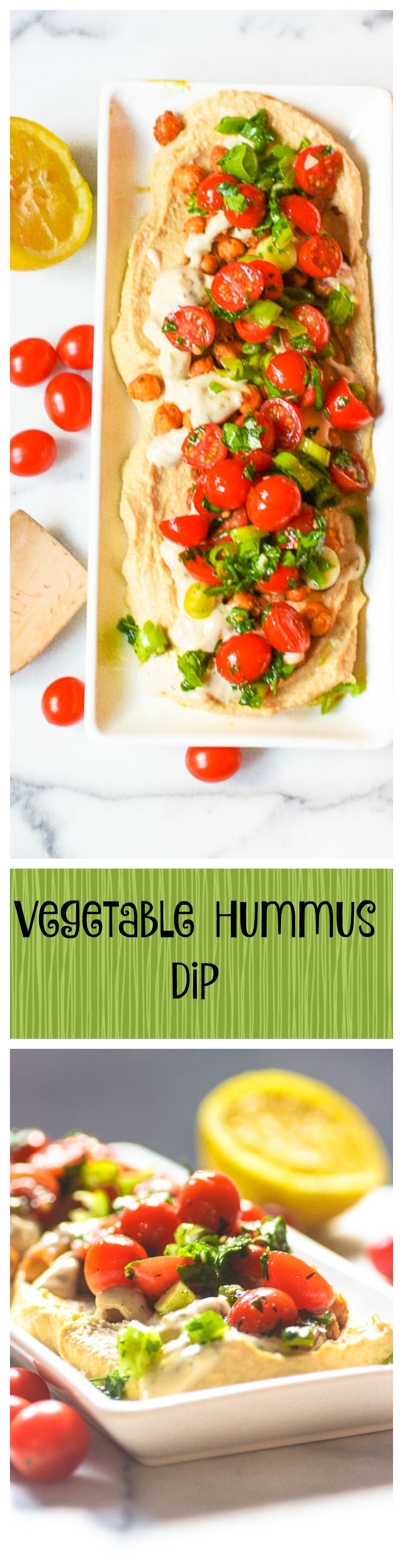 vegetable hummus dip