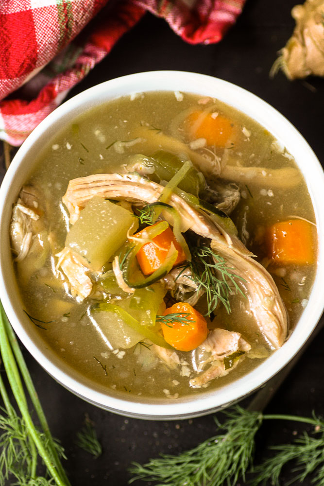 healing slow cooker chicken soup